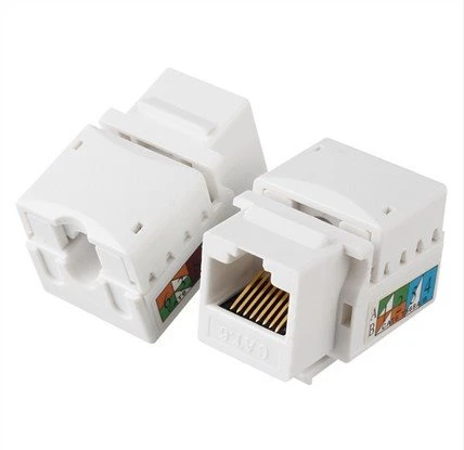 Nuevo producto RJ45 blindado sin herramientas 180 grados Cat6A STP Keystone Jack